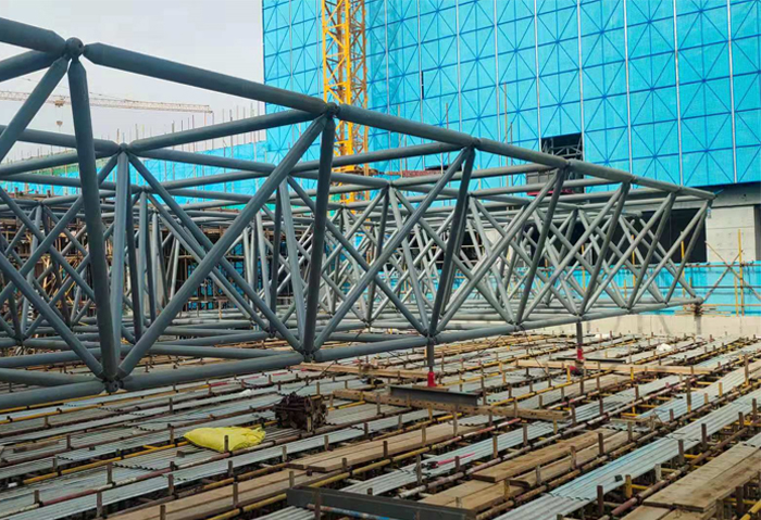 永安高铁东总部基地2号楼网架